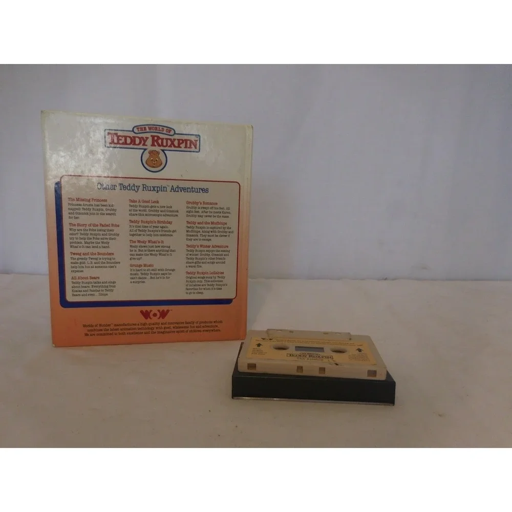 Teddy‎ Ruxpin  The Airship Book n Cassette Tape 1980s Worlds of Wonder Vintage